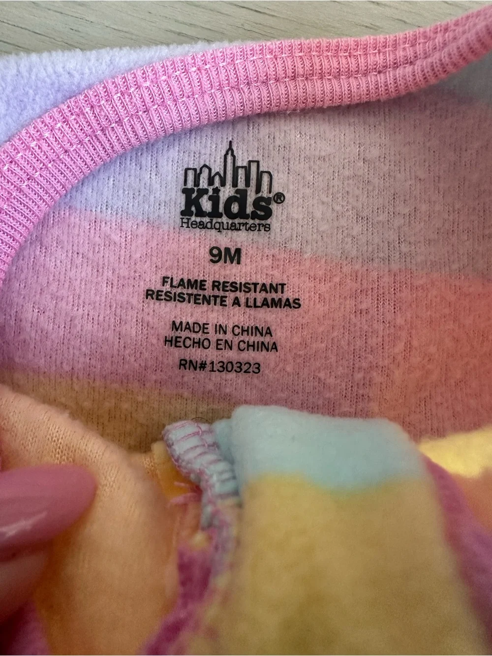 Baby Rainbow Stripe Footed One-Piece Sleeper - Pastel Multi